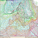 Isotherms and winds in Europe at 850 hPa