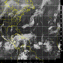 Infrared image of the Atlantic (west)