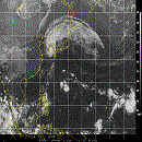 Infrared image of the Pacific Ocean (west)