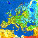 Minimum air temperature in Europe (fr)